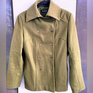 Guess Fully Lined Wool Pea Coat
